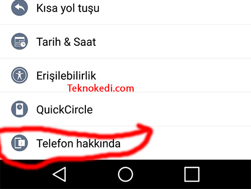 android telefonlarda mac adresini öğrenme